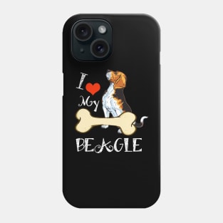 Beagle T-Shirt - I Love My Beagle Phone Case