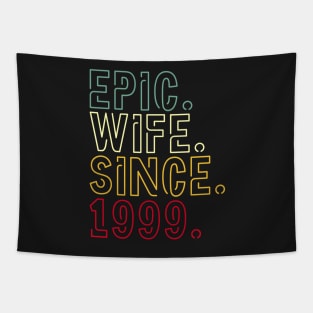 epic wife since 1999 - 23rd wedding anniversary gift for her Tapestry