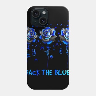 Rose Back The Blue Phone Case