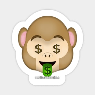 Monkey Money Emoji Magnet