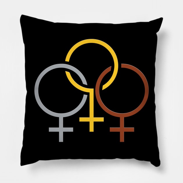 Women’s Sports Games Athlete Venus Symbol Pillow by SapphicReality