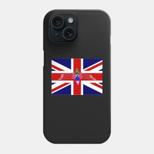 Rowers Rowing on English Flag Phone Case