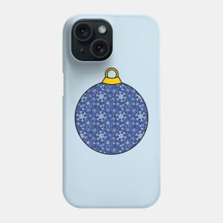 Christmas ornament Snow Blue Phone Case