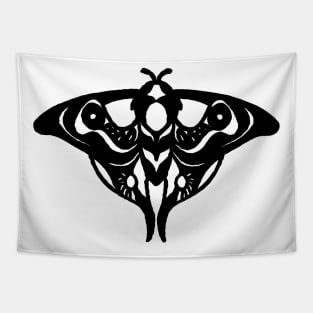 New Ellie's Moth Real Tattoo (Black) Tapestry