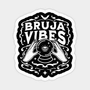 Bruja Vibes Mexican Witch Halloween Witchy Retro Vintage Magnet