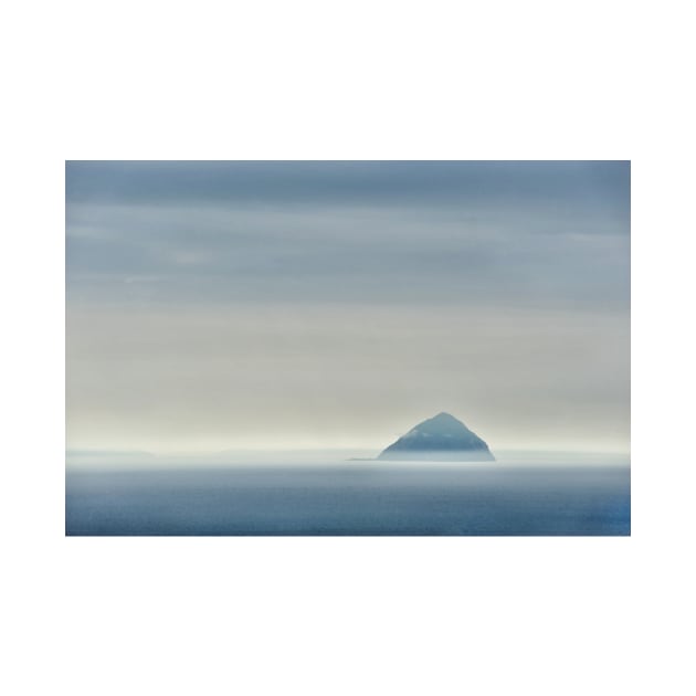 Ailsa Craig through the mist and rain. Firth of Clyde, Scotland. by richflintphoto