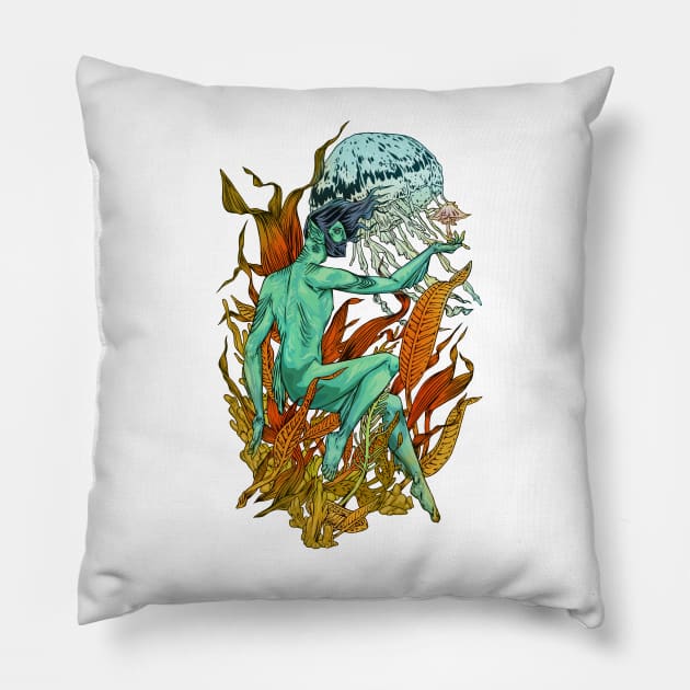 Atlantic man Pillow by ImmortalPink