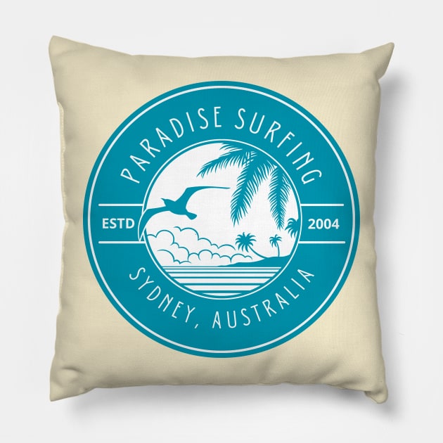 Surfing Australia Pillow by Tip Top Tee's