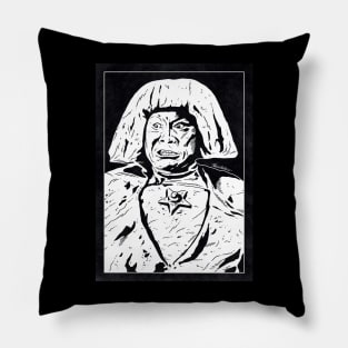 THE GOLEM (Black and White) Pillow