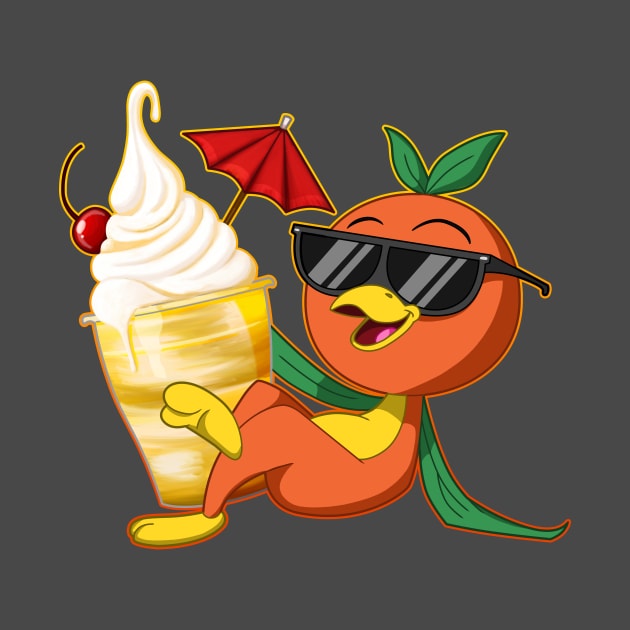 Little Orange Bird by AttractionsApparel