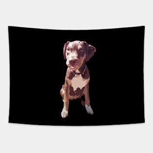 Xena the Brown Mutt Puppy Tapestry