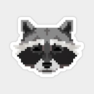 Pixel Raccoon Magnet