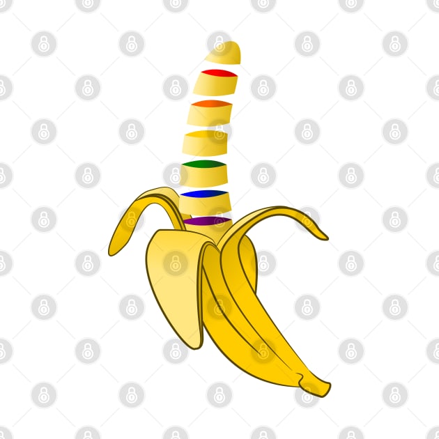 Gay Pride Pop Art Banana by mailboxdisco