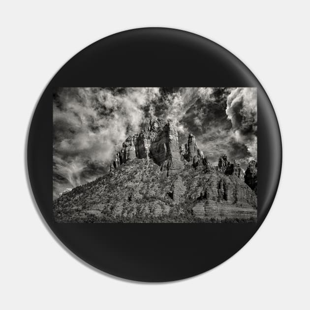 Castle Rock Arizona In Black And White Pin by JimDeFazioPhotography