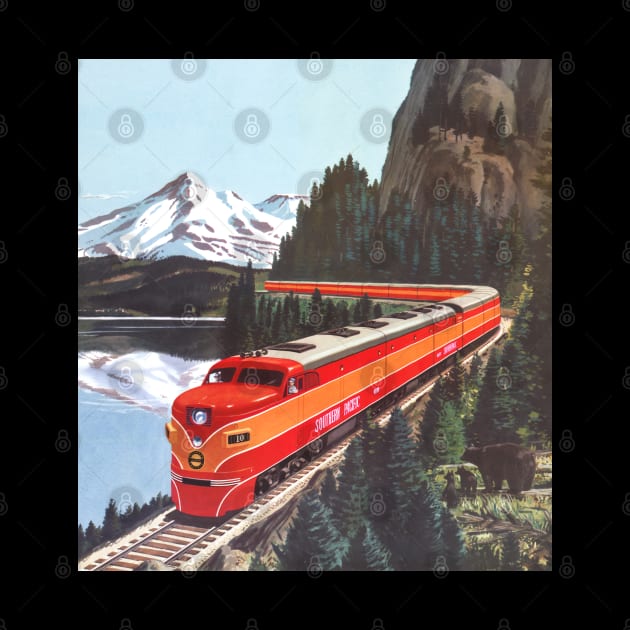 American Train Shasta Daylight by KarwilbeDesigns