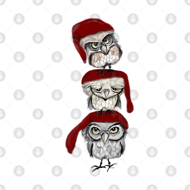 Christmas owls by msmart