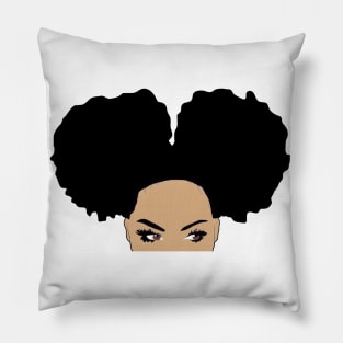 Blackgirl good eyes Pillow