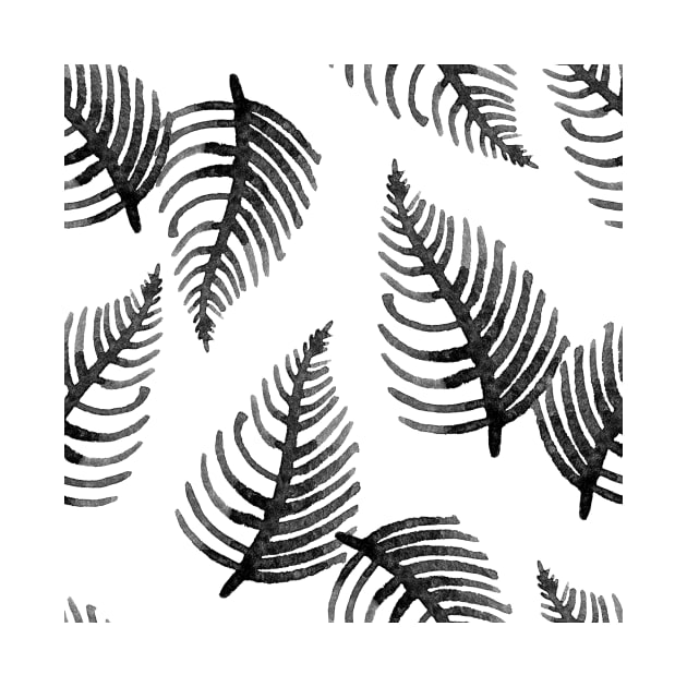 Dark ferns by peggieprints