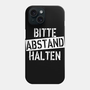 141 Bitte Abstand halten Corona Virus Coromavirus Phone Case