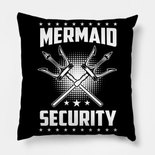 Mermaid Security Funny Halloween Gift for Dad Trident Pillow