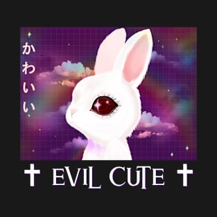 Evil Cute Pastel Goth Kawaii Bunny T-Shirt