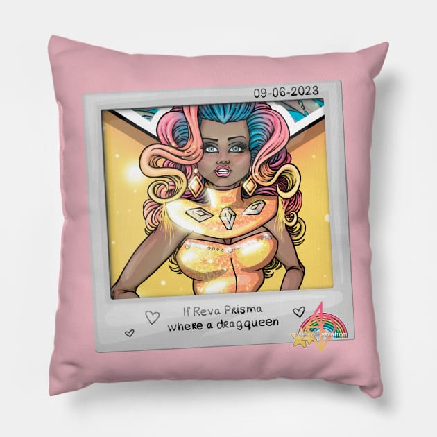 Be a DragQueen Polaroid Pillow by Mei.illustration