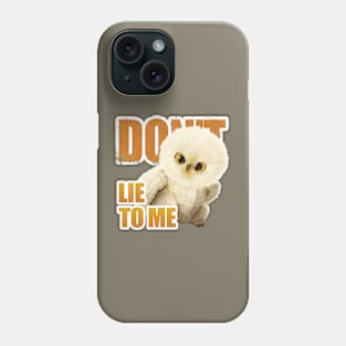 Little Baby Barn Owl With Strong Attitude Phone Case