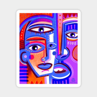 Art faces Magnet