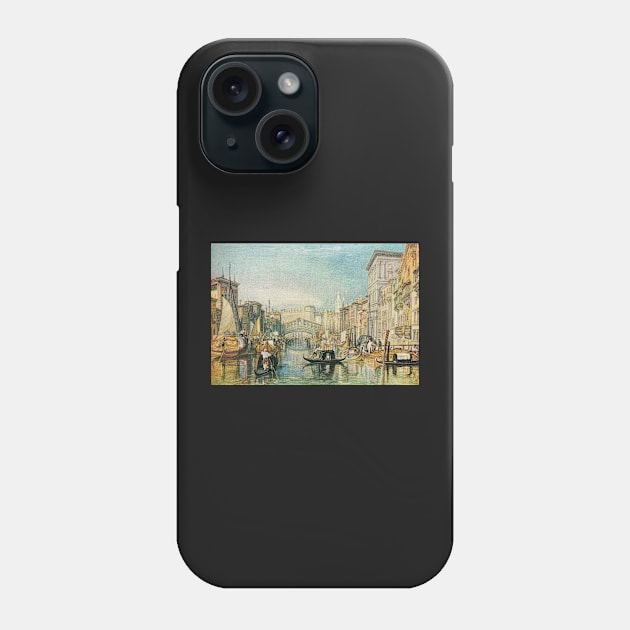 The Rialto, Venice, J M W Turner 1820-1 Phone Case by artfromthepast