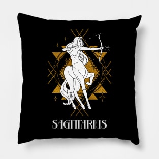 Sagittarius zodiac sign Pillow