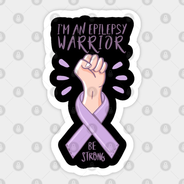 Purple Awareness Ribbon: Survivor - Purple Ribbon - Sticker