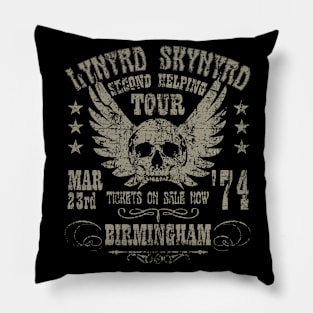 Lynyrd Skynyrd 1974, distressed Pillow