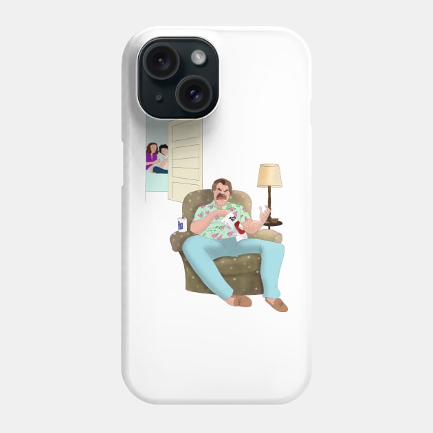 "Leave the door open three inches" - Jim Hopper - Stranger things Quote Phone Case by Le petit fennec