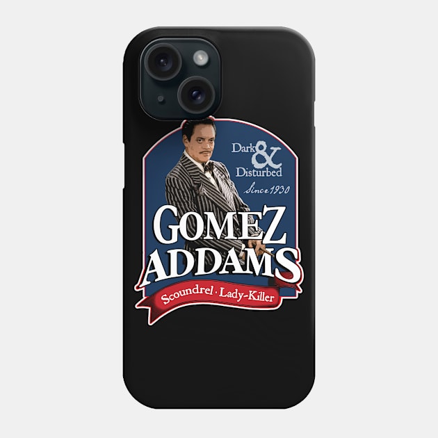 Gomez Addams (design 1 of 2) non-distressed Phone Case by woodsman