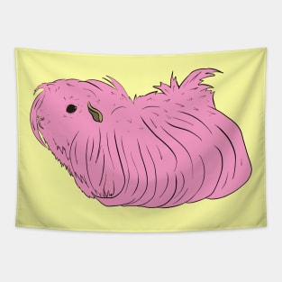 Pink Long Hair Guinea Pig Tapestry