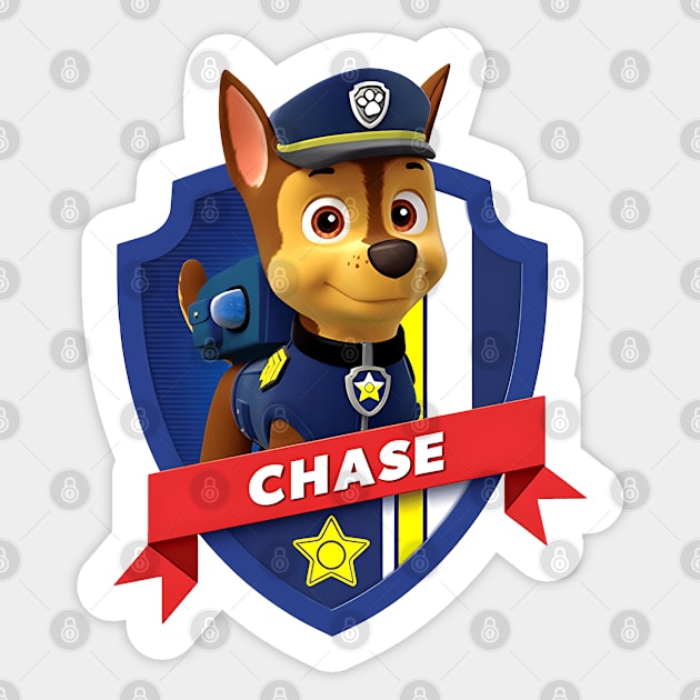 chase from paw patrol - Paw Patrol - Sticker