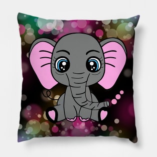 BABY Elephant Graphic Jungle Animals Pillow