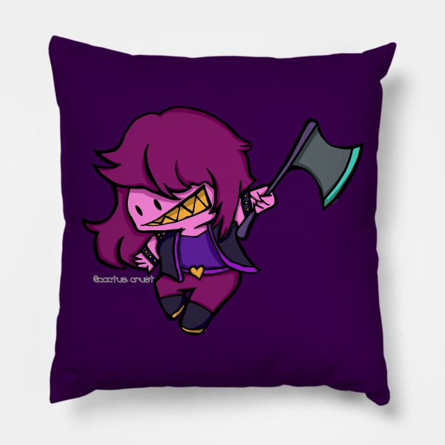 Deltarune Susie Pillow by cactuscrust