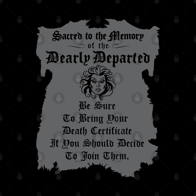 Haunted Mansion Death Certificate Haunted Mansion Tapestry TeePublic