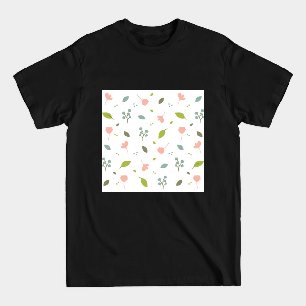 Disover Flowerette in White - Pattern Mask - T-Shirt