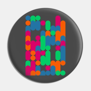 Colourful Geometric Animated Pattern Pin