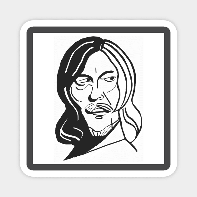 Daryl Dixon the walking dead Magnet by Idrawfaces