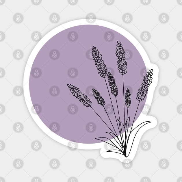 Lavender Magnet by Graphic-Eve