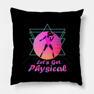 80'S Stay Fit Aerobics Gymnastics Let'S Get Physical Pillow