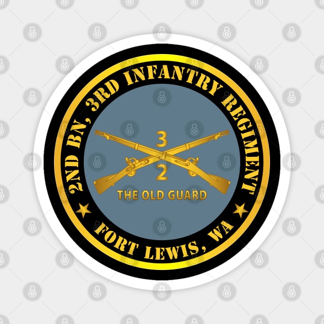 2nd Bn 3rd Infantry Regiment - Ft Lewis, WA - The Old Guard w Inf Branch Magnet by twix123844