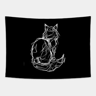 Kitty Gesture Reverse Tapestry