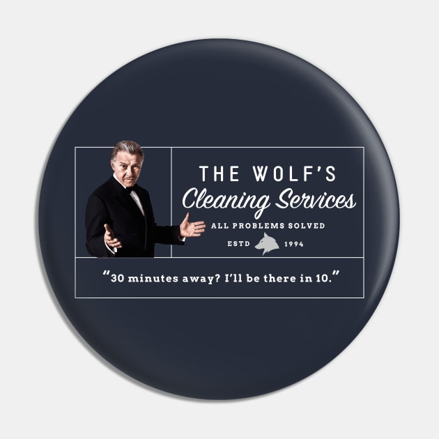 The Wolf's Cleaning Services - All problems solved - logo Pin by BodinStreet