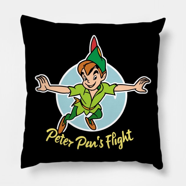 Peter Pan's flight Pillow by InspiredByTheMagic