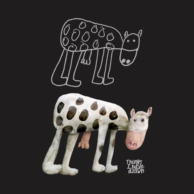 Cows Drawn and Real / Grey Outline by Things I Have Drawn