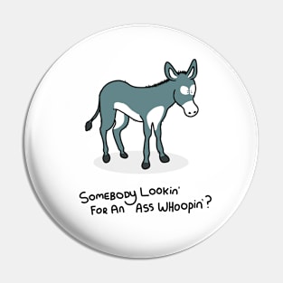 Grumpy Donkey Pin